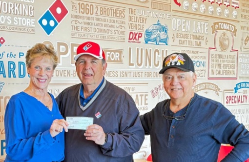 2025-12-02 Dominos Sponsor check presentation